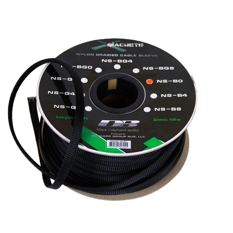 Защитная кабельная оплетка Deaf Bonce NS-B0v2 Black (1б-200м) - фото