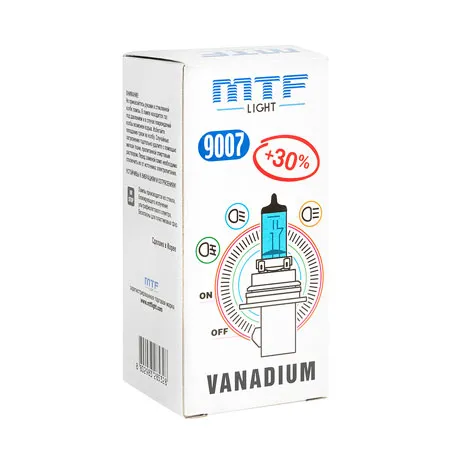 Лампа MTF 9007 12V 55W Vanadium - фото