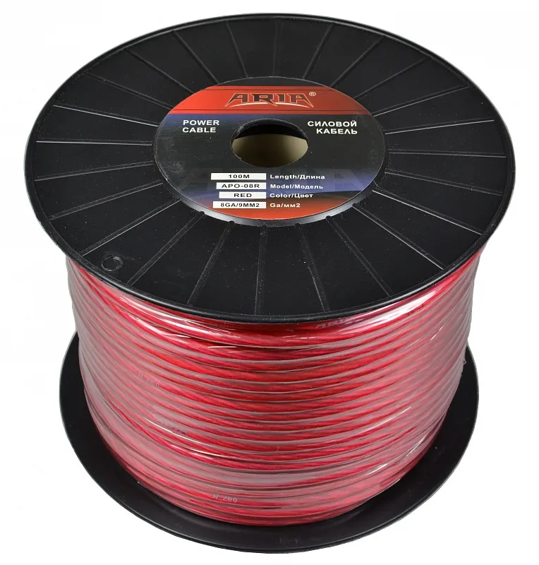 Силовой кабель Aria APC-08R (1б-100м)(1м) - фото