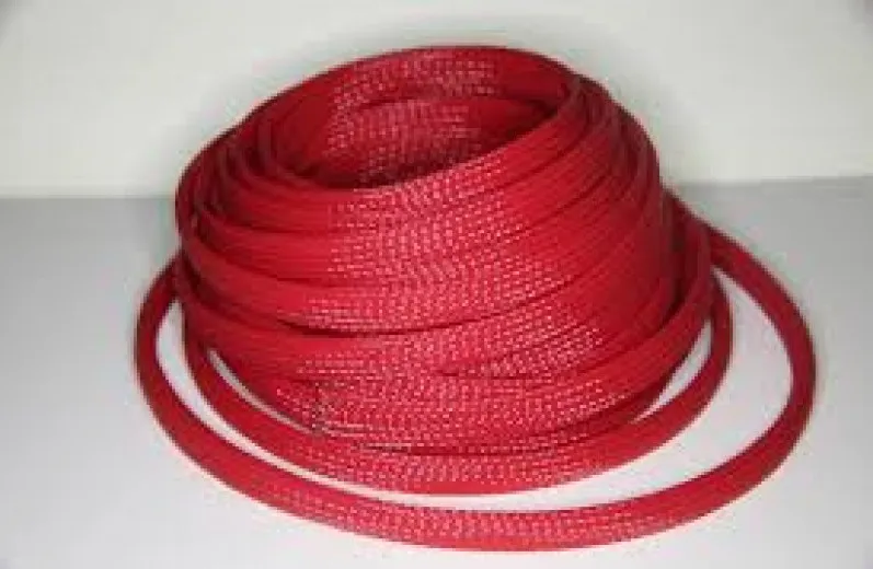 Защитная кабельная оплетка Global Audio PCB-10R красная (1б-50м) (1м) - фото