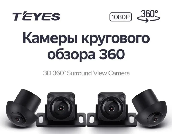 Камера кругового обзора Teyes 3D 360 1080P - фото