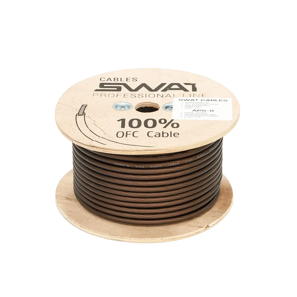 Силовой кабель SWAT SPW-8B 8Ga (1б-50м)(1м) - фото