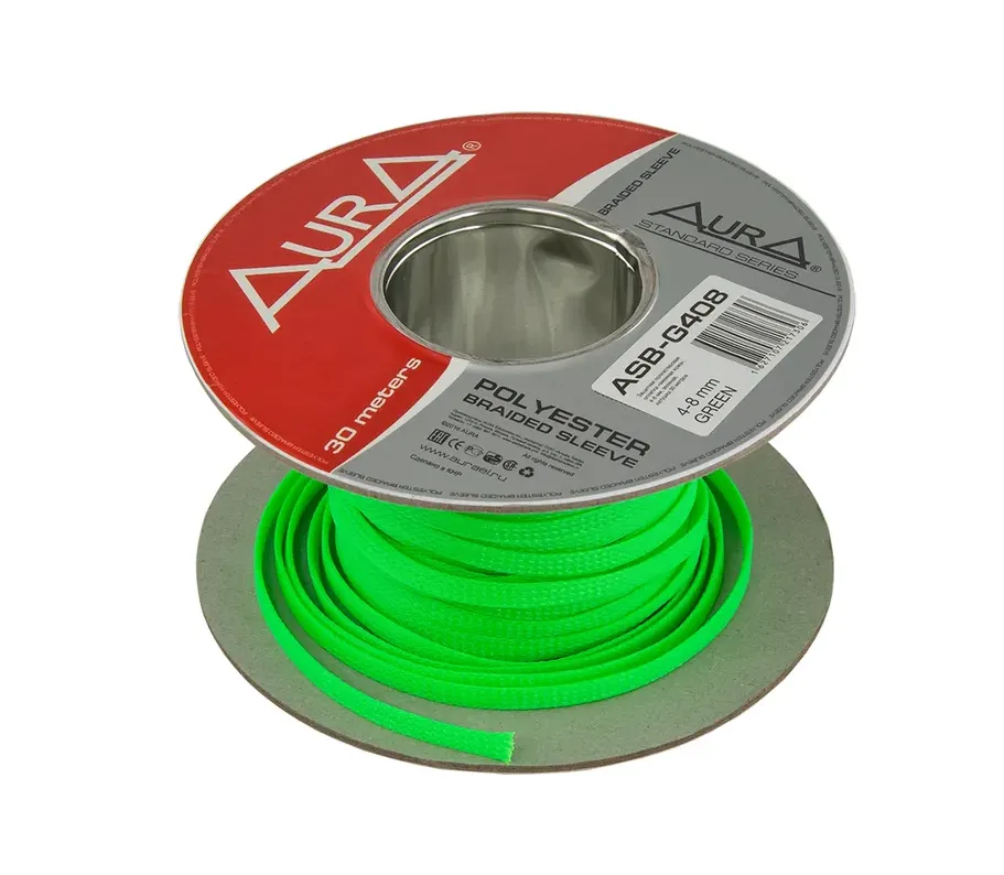 Защитная оплетка Aura ASB-G408 (1б-30м.) зеленая - фото