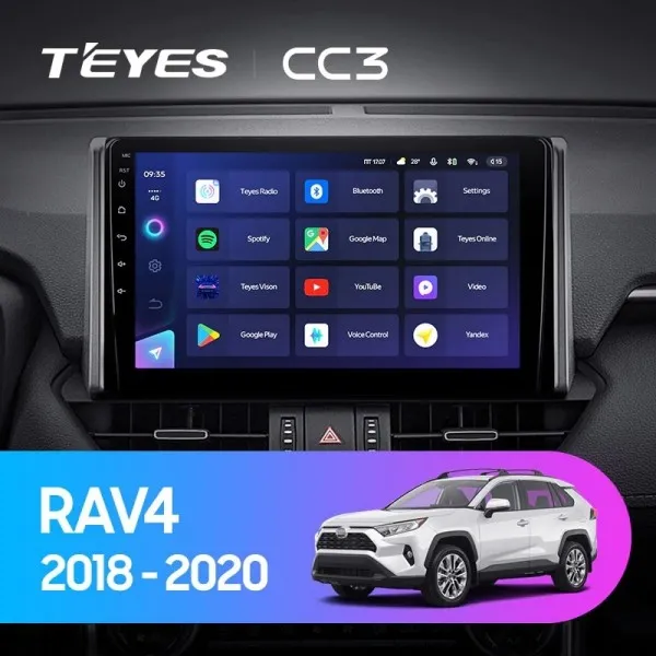 ШГУ Teyes CC3 4/64 GB Toyota RAV 4 XA50 2018+ - фото