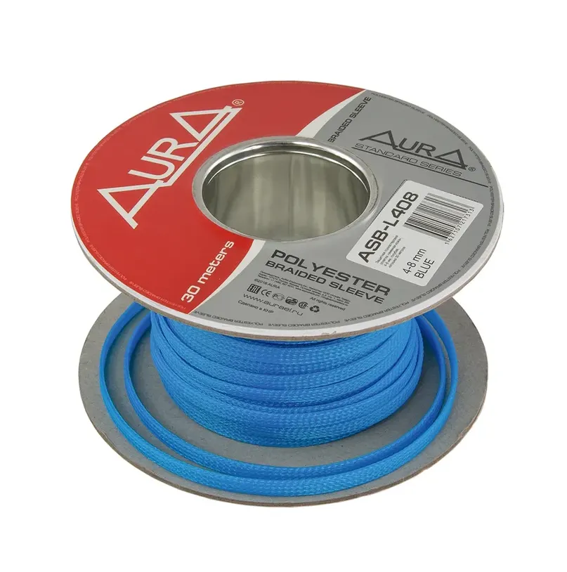 Защитная оплетка Aura ASB-L408 (1б-30м.) голубая - фото