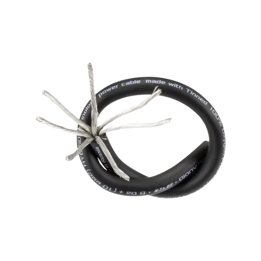 Силовой кабель DL Audio Raven Power Cable 8 Ga Black (1б-100м) (1м) - фото