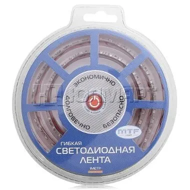 Светодиодная гибкая лента MTF 30LED, IP65, 3М,1м/12в.7.2Bт, подложка белая (цвет белый) - фото