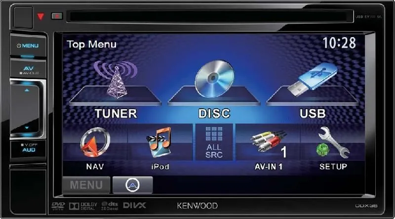 DVD - ресивер Kenwood DDX-35   - фото