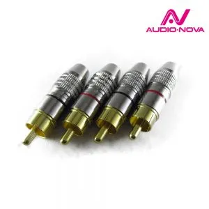 Коннектор для сигнальных кабелей AUDIO NOVA RCA 1GS D=6мм Hi-Fi класс