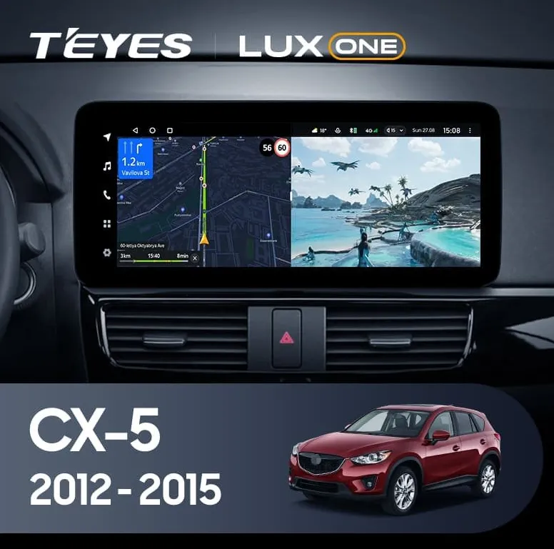 ШГУ Teyes LUX ONE Mazda CX 5 6/128 2012-2015 12.3" - фото