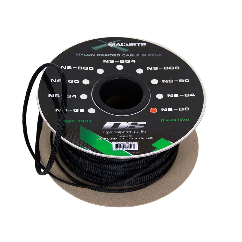 Защитная кабельная оплетка Deaf Bonce NS-B8v2 Black (1б-200м) - фото