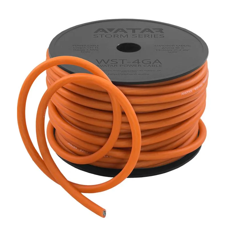 Силовой кабель AVATAR WST-4GA (1б-40м)(1м) - фото