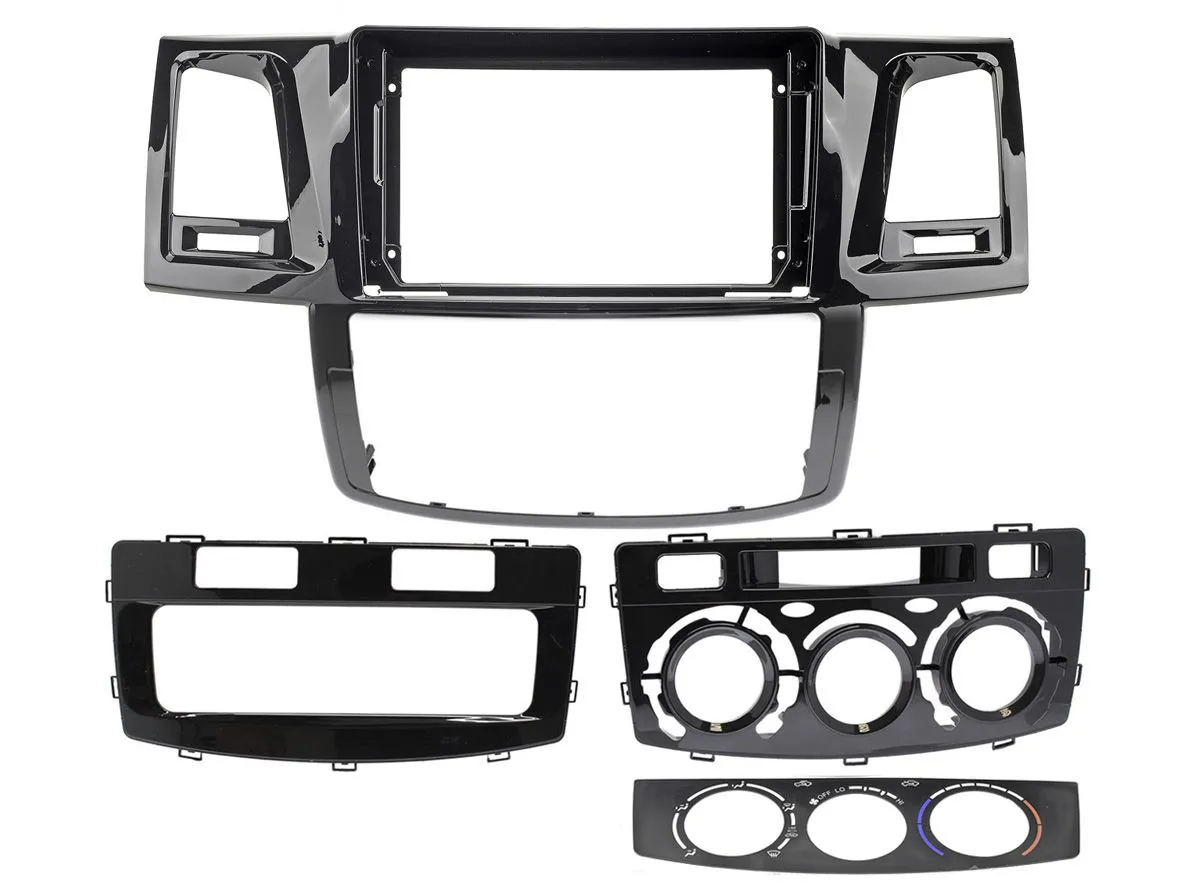 Рамка RTY-FC533 TOYOTA Hilux, Fortuner, SW4 2011-2015 (auto AC / manual AC), 9" - фото
