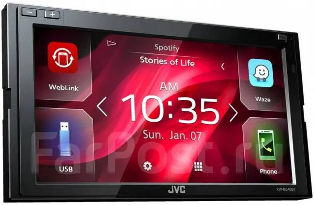 USB - ресивер JVC KW-M540BT 2DIN - фото