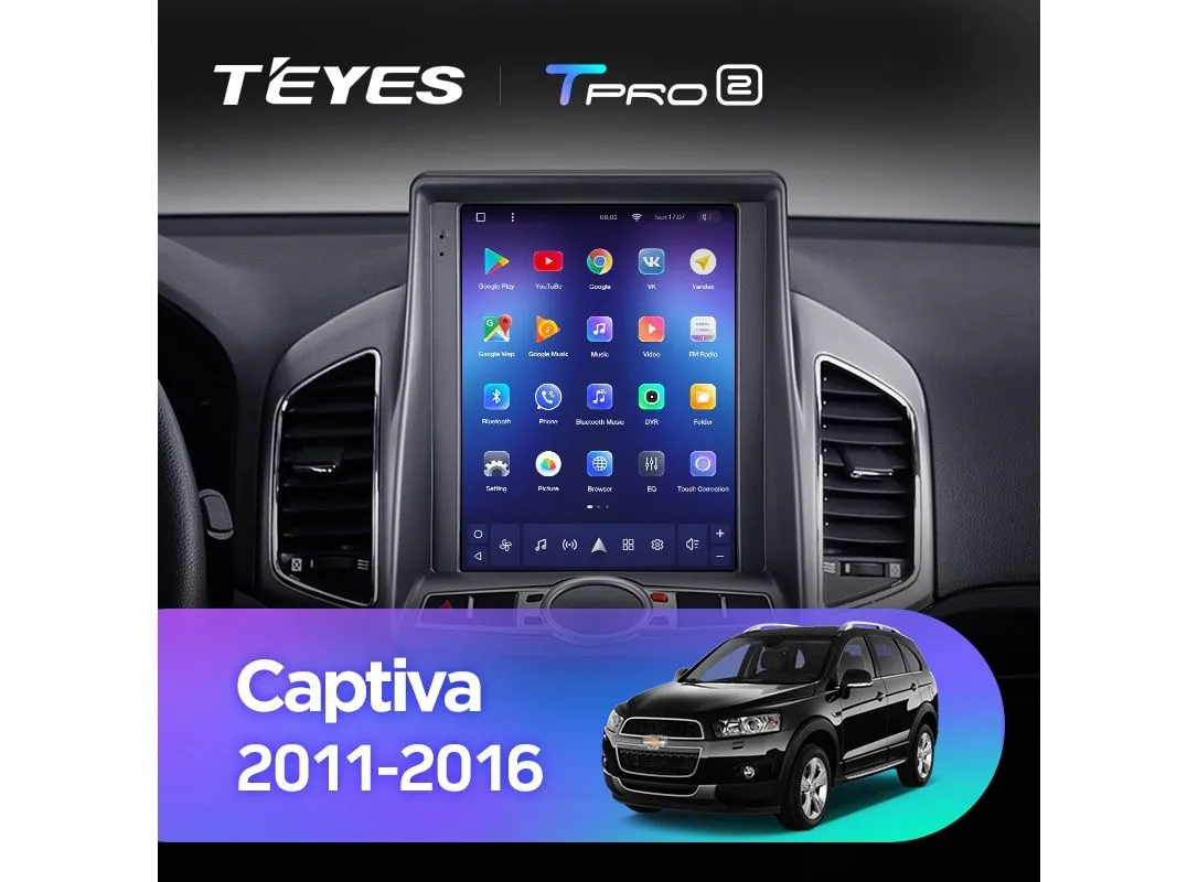 ШГУ Teyes Tpro 2 DS 3/32 GB Chevrolet Captiva 2011-2016 - фото