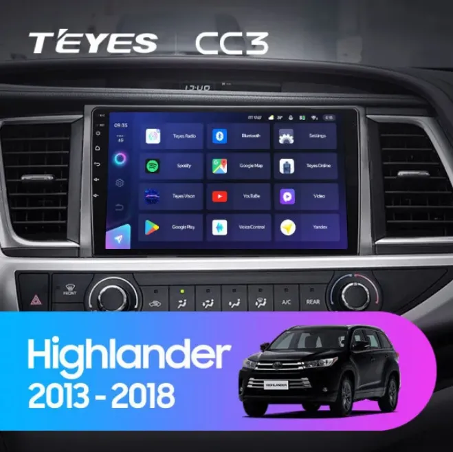 ШГУ Teyes CC3 4/64 GB Highlander 3 XU50 2013-2018 - фото