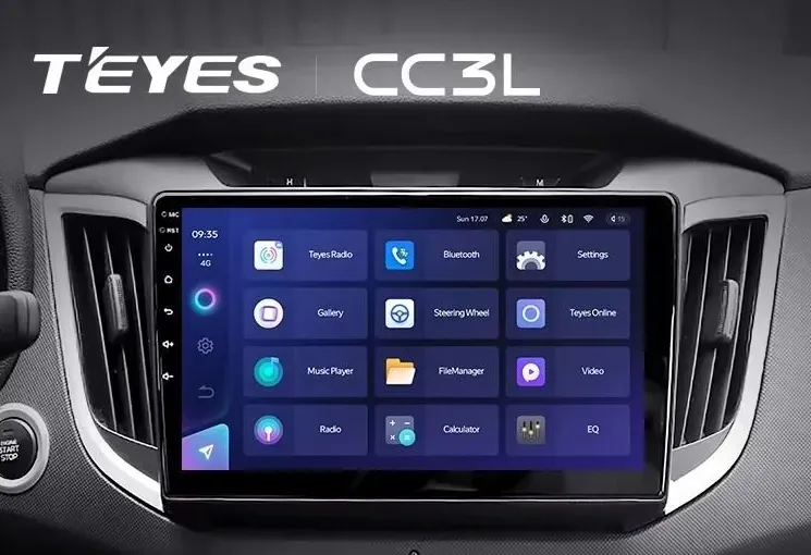 ШГУ Teyes CC3L 4/32 GB Hyundai Creta 2 IX25 F2 2021, 10.2" - фото