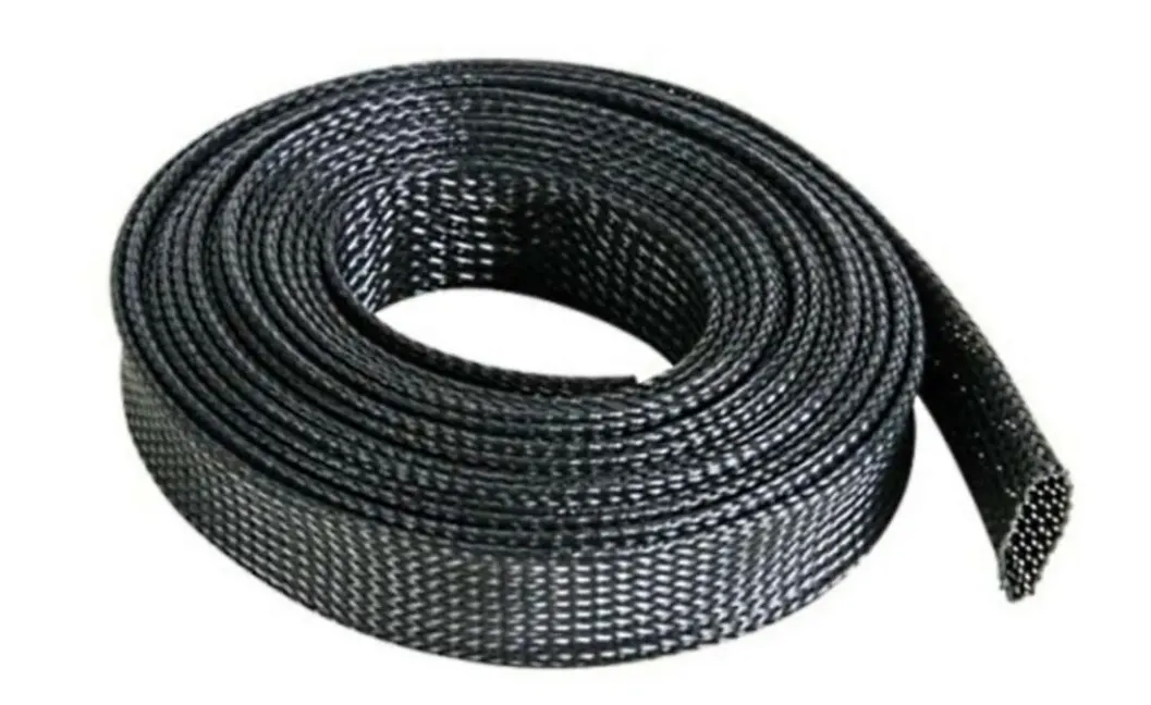 Защитная кабельная оплетка GA D10mm черная (1б-50м) (1м) - фото