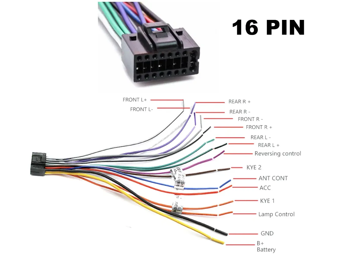 ISO-коннектор универсальный 16PIN  - фото