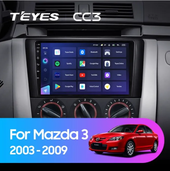 ШГУ Teyes CC3 3/32 GB Mazda 3 BK 2003-2009 - фото