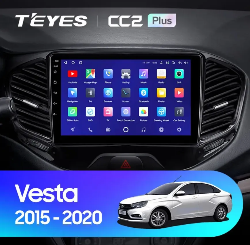 ШГУ Teyes CC2 Plus 3/32 GB для автомобиля Lada Vesta 2015-2021 - фото