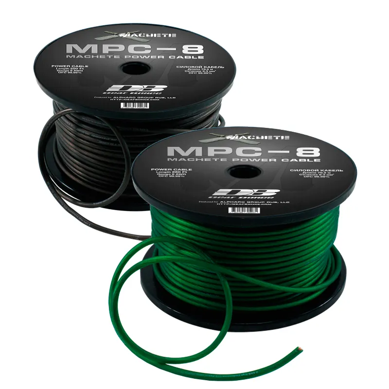 Силовой кабель Deaf Bonce MPC-8GA Black (1б-76,2м)(1м) - фото