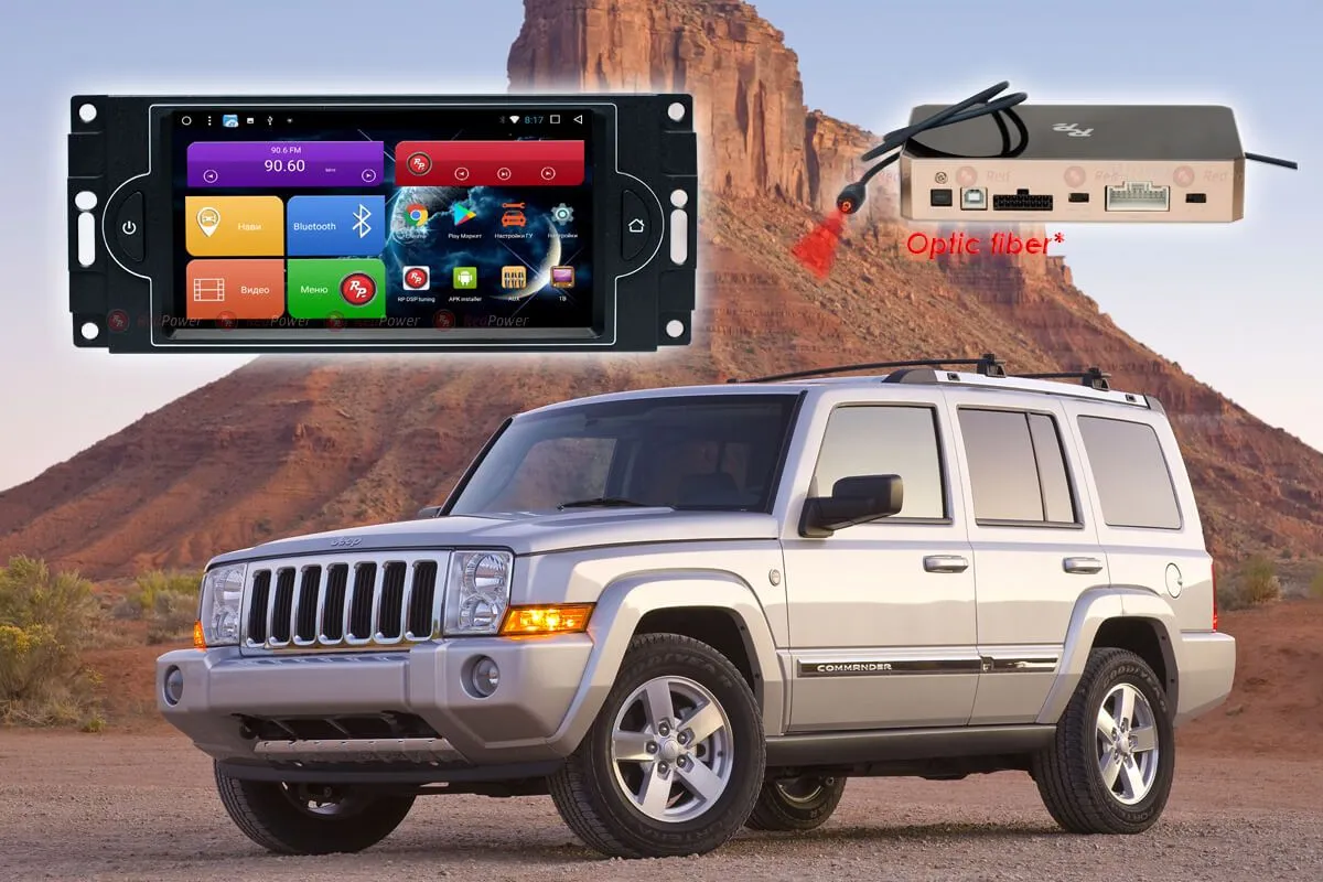 Автомагнитола RedPower 51220 DSP Chrystel 300C, Jeep Commander, Wrangler (2005-2007) - фото