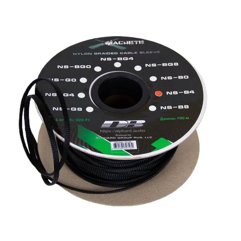 Защитная кабельная оплетка Deaf Bonce NS-B4v2 Black (1б-200м) - фото