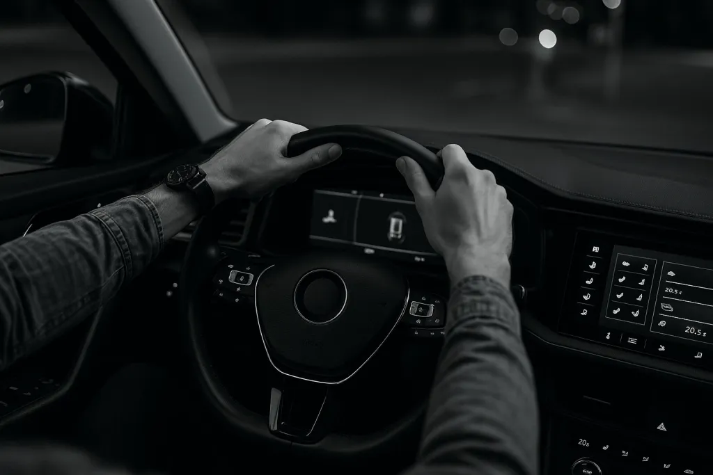 Парктроник оповещает аудиосигналом